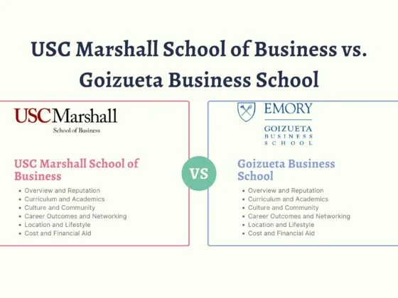 USC Marshall School of Business vs. Goizueta Business School